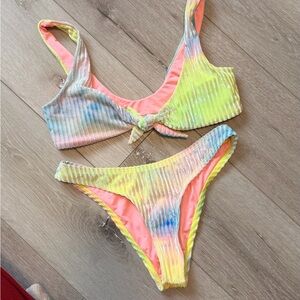 Colorful Tie-Dye Bikini Set
